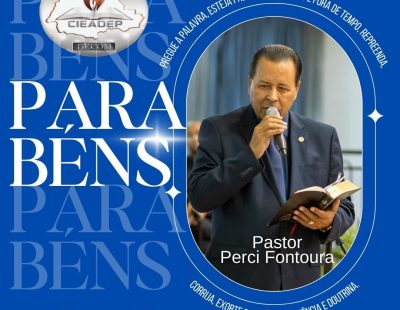 Nossos Parabéns Hoje 17 de Janeiro 2025, vai para nosso Pastor Perci Fontoura Presidente da CIEADEP.