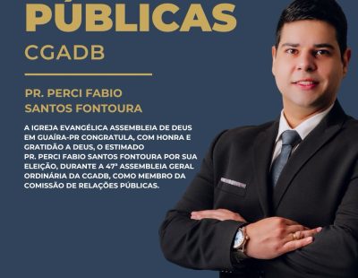 INFORMATIVO DECOM-CIEADEP-O DECOM, na pessoa do seu presidente, Pr. Perci Fontoura, parabeniza a todos os diplomados nos respectivos cargos.