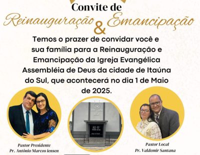 INFORMATIVO DECOM- CIEADEP  REINAUGURAÇÃO E EMANCIPAÇÃO – ITAÚNA DO SUL