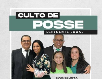 Dia 31 de maio de 2025, Culto de Posse na Congregação Jardim Esplanada, em Lapa/PR